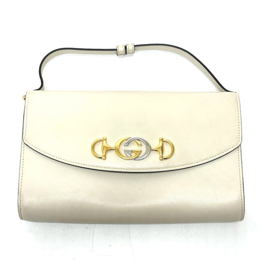 Gucci White Leather Shoulder Bag ()