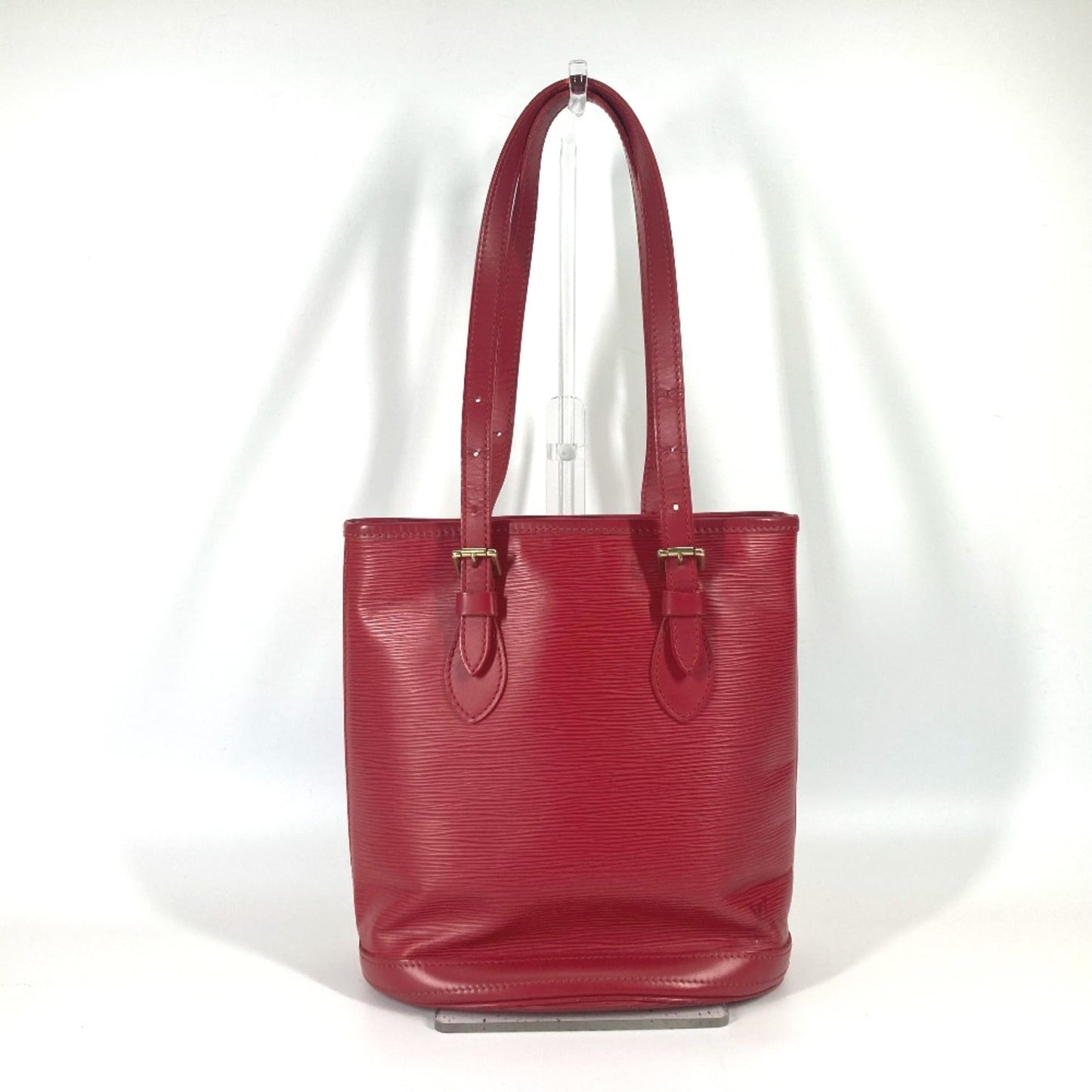 Louis Vuitton Red Leather Shoulder Bag ()