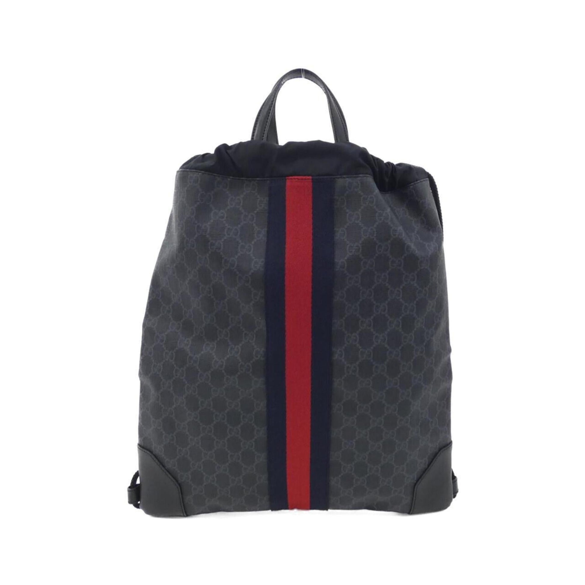 Gucci Black Gray Gg Supreme Backpack ()