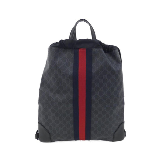 Gucci Black Gray Gg Supreme Backpack ()