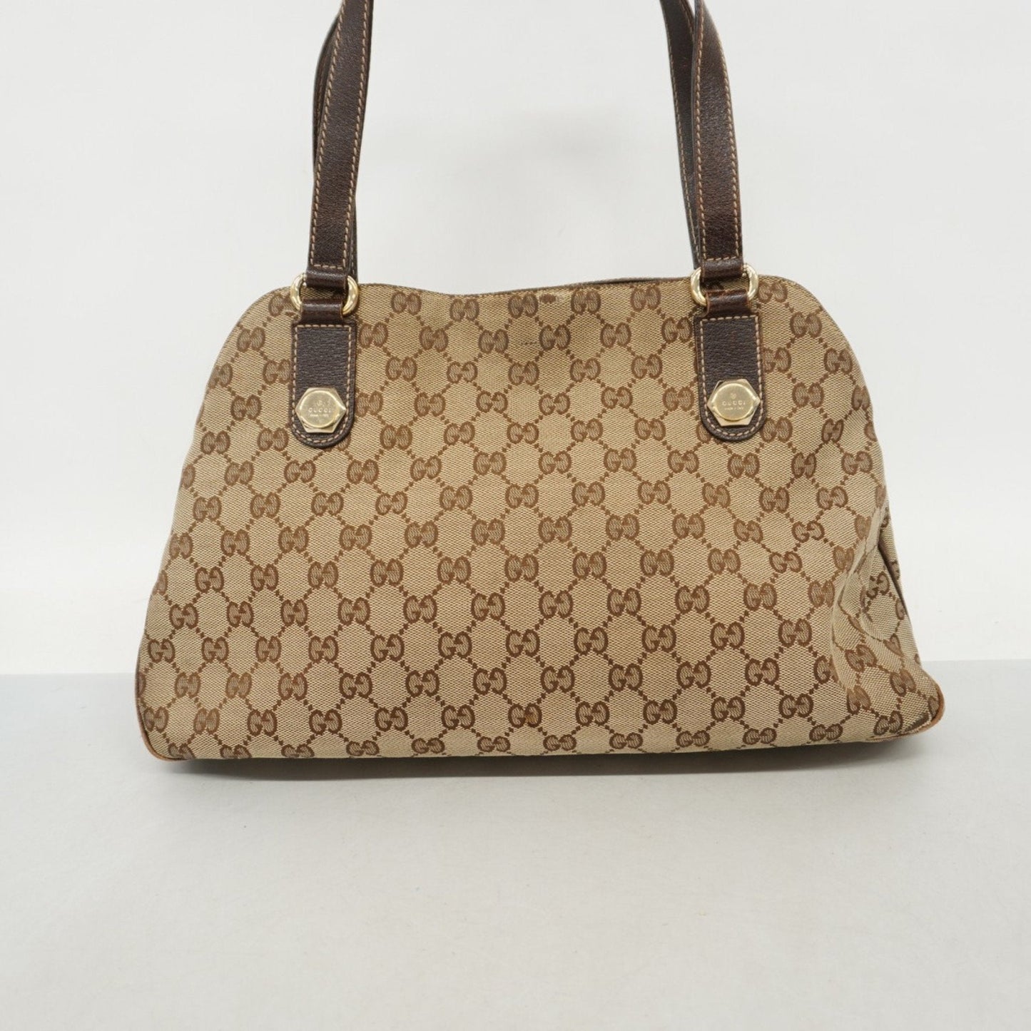 Gucci Brown Canvas Tote Bag