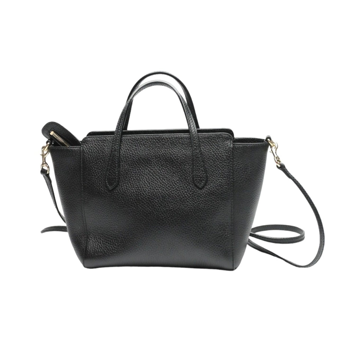Gucci Black Leather Tote Bag
