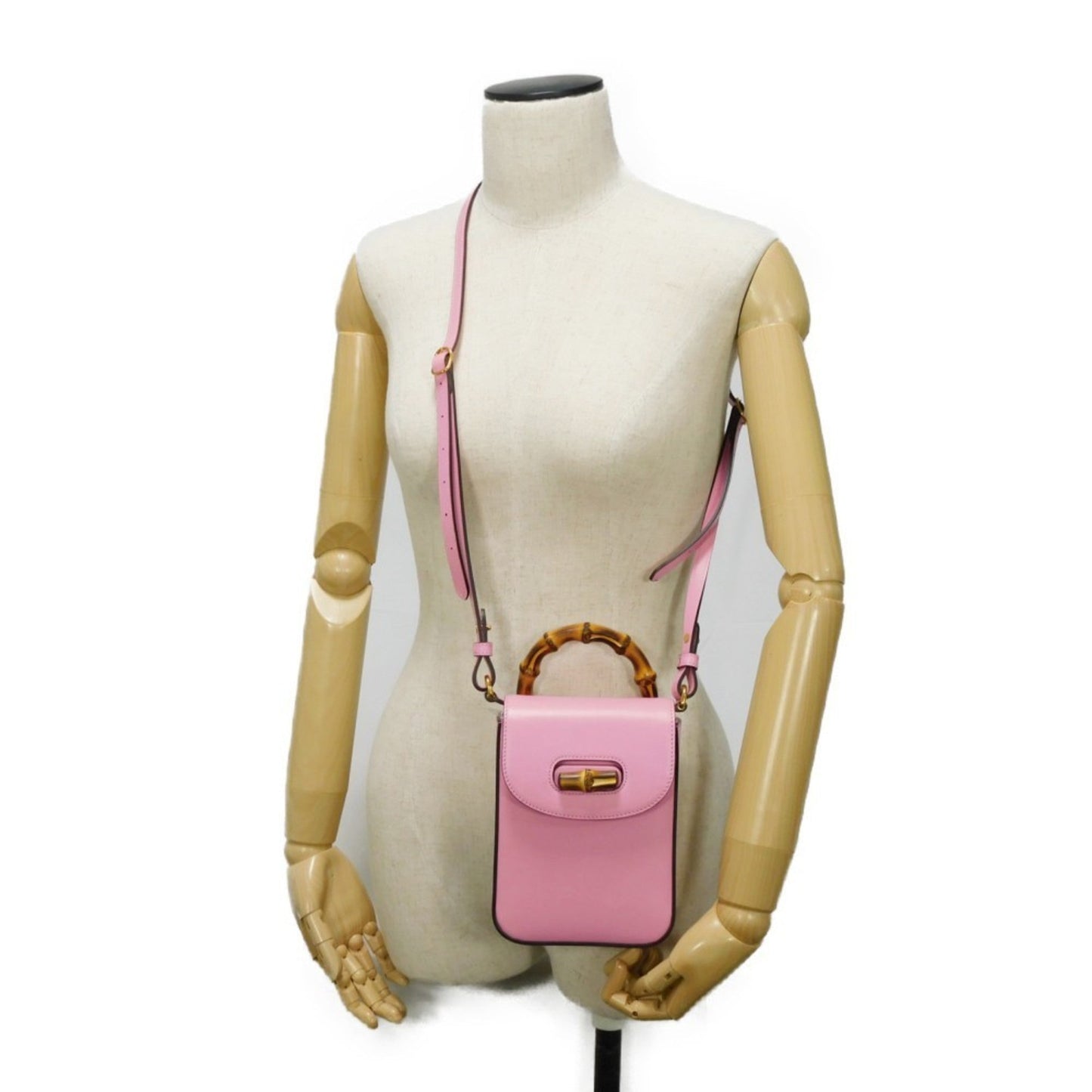 Gucci Pink Leather Handbag Shoulder Bag