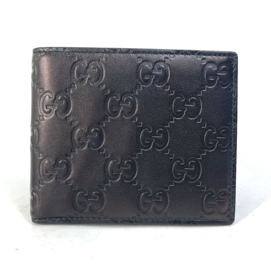 Gucci Black Leather Wallet (Bi-Fold) ()