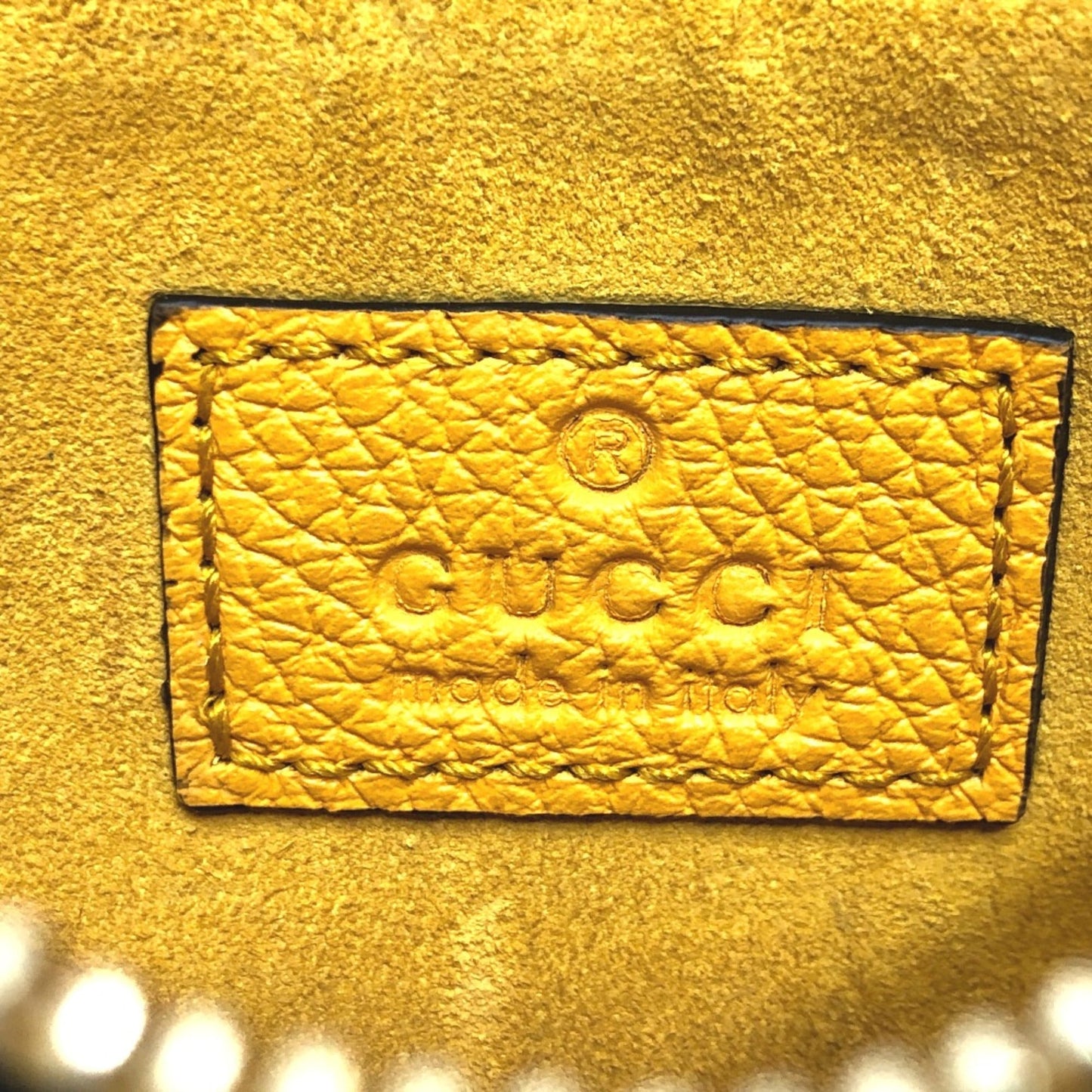 Gucci Yellow Leather Coin Purse/Coin Case