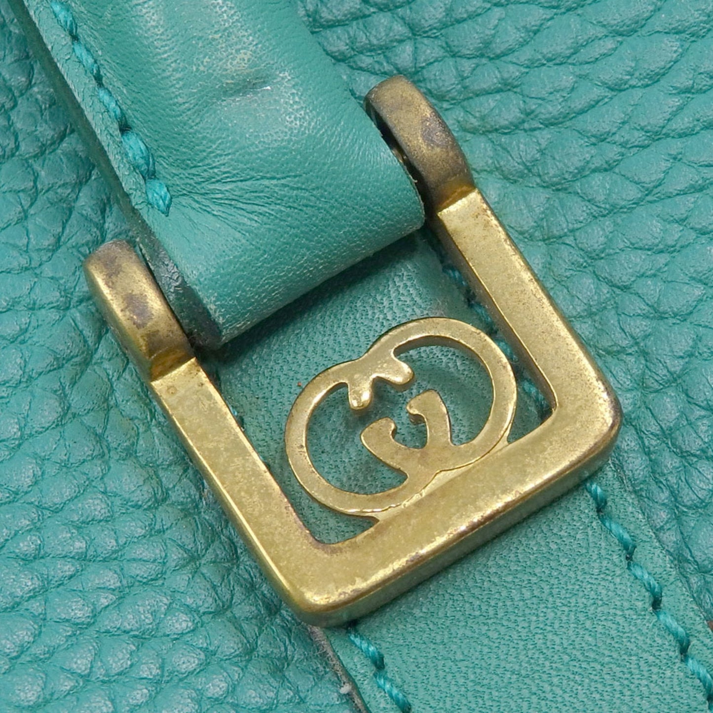 Gucci Green Leather Handbag