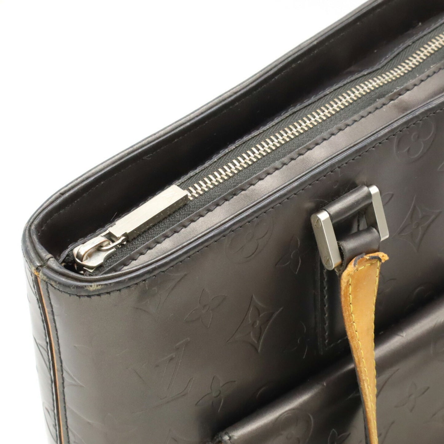 Louis Vuitton Black Noir Monogram Mat Leather Shoulder Bag Tote Bag