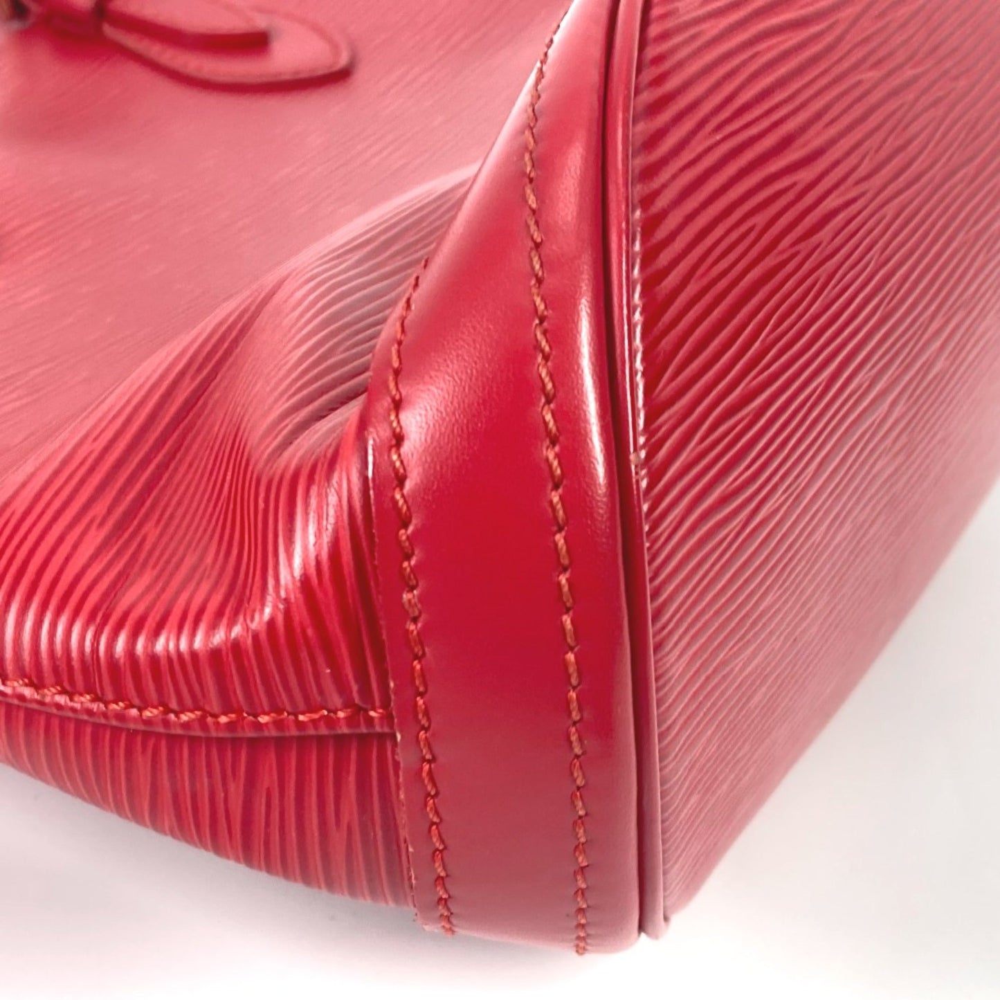 Louis Vuitton Red Leather Shoulder Bag
