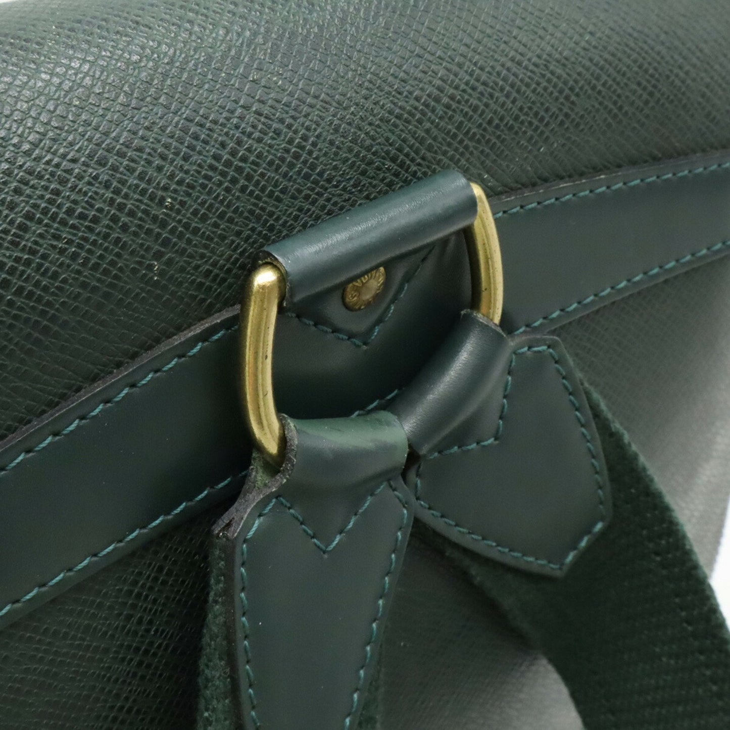 Louis Vuitton Dark Green Episea Taiga Leather Backpack
