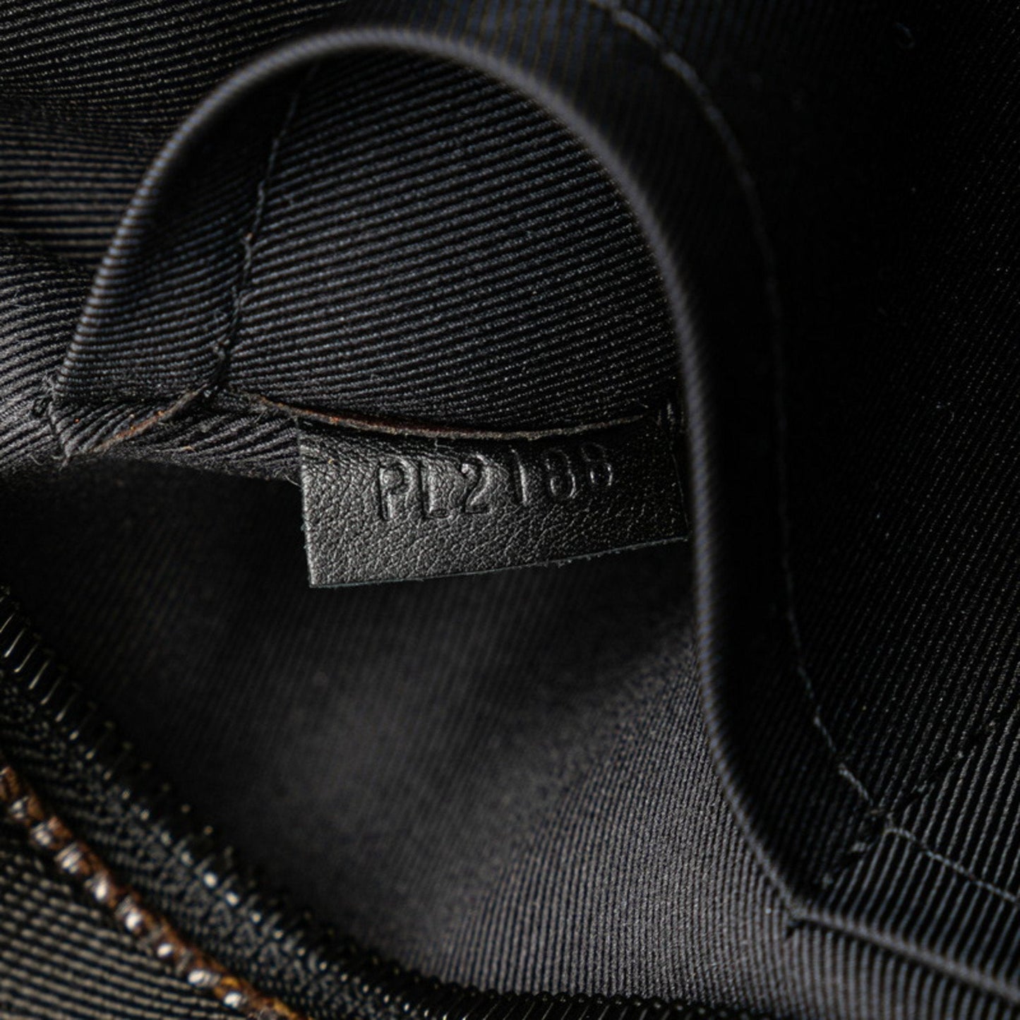 Louis Vuitton Black Brown Vinyl Leather Shoulder Bag