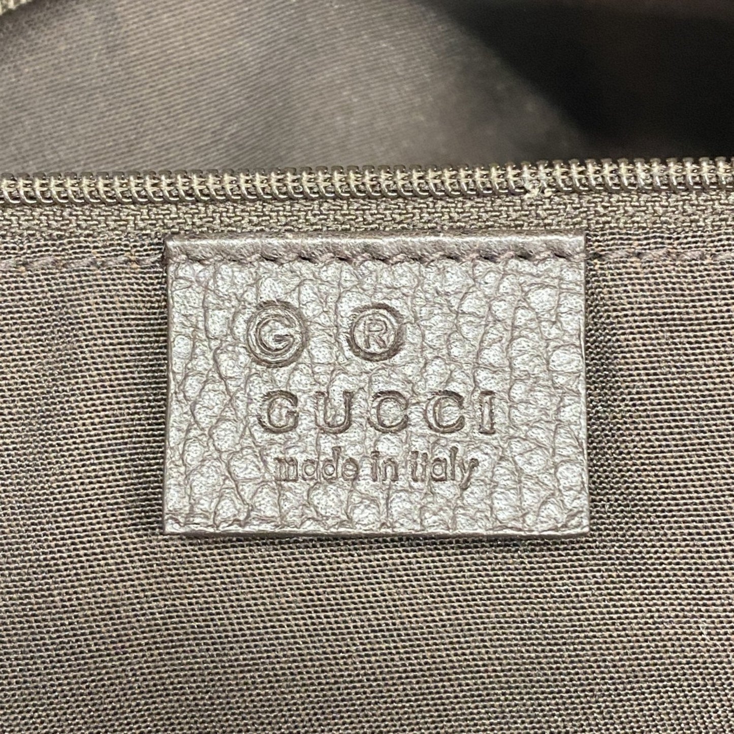 Gucci Brown Canvas Handbag