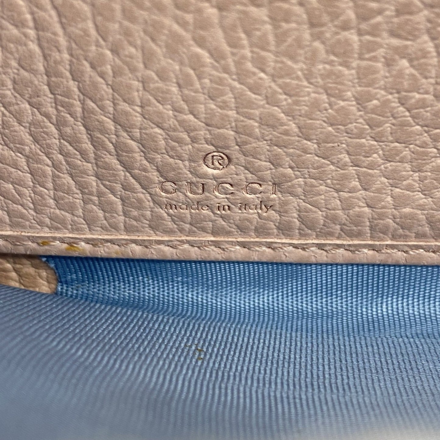 Gucci Gray Leather Long Wallet (Bi-Fold)