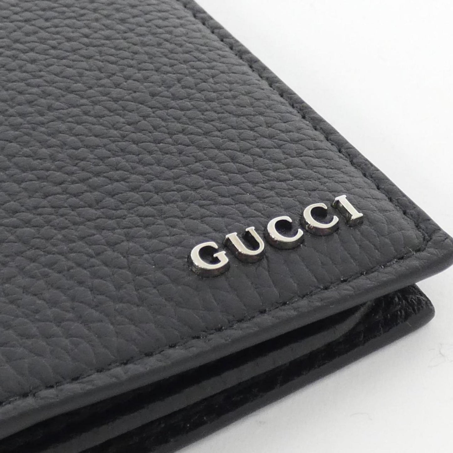 Gucci Black Leather Long Wallet (Bi-Fold)