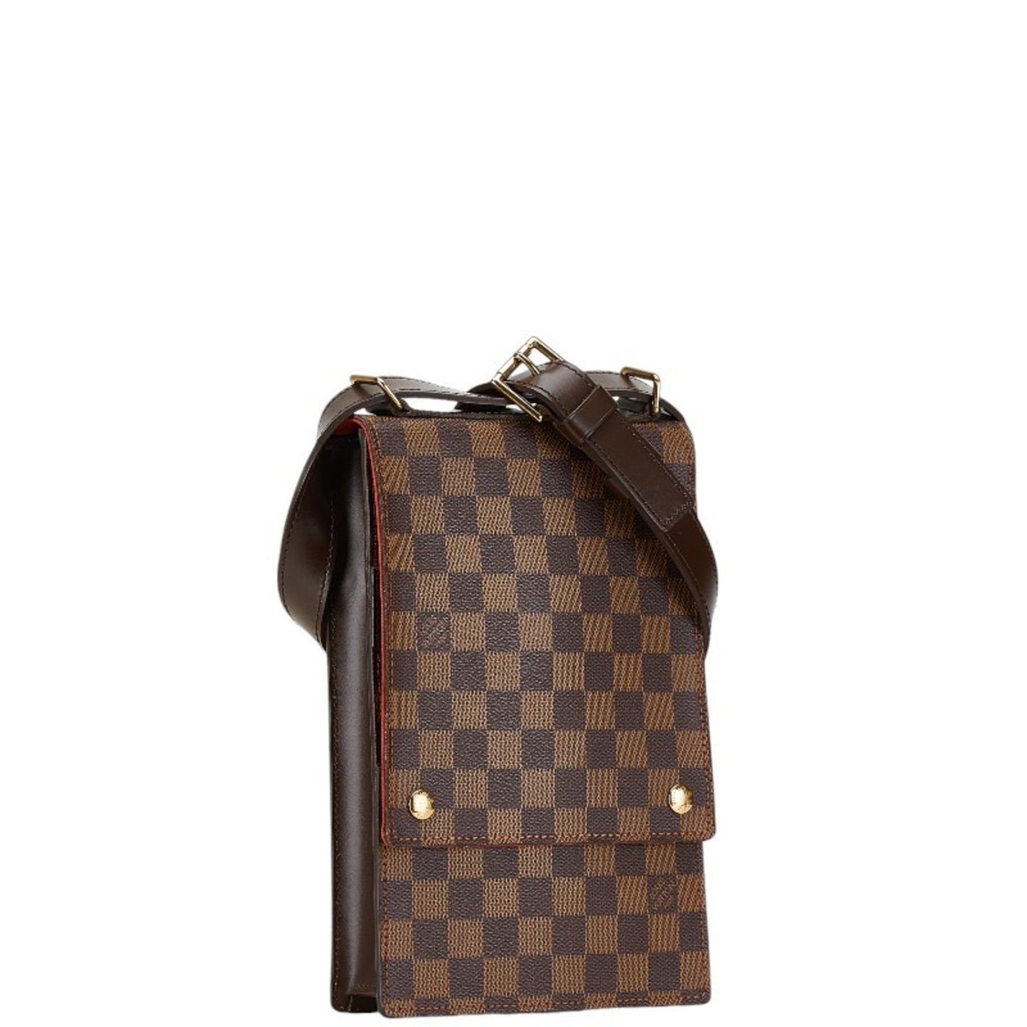 Louis Vuitton Damier Brown Damier Canvas Pvc Leather Shoulder Bag