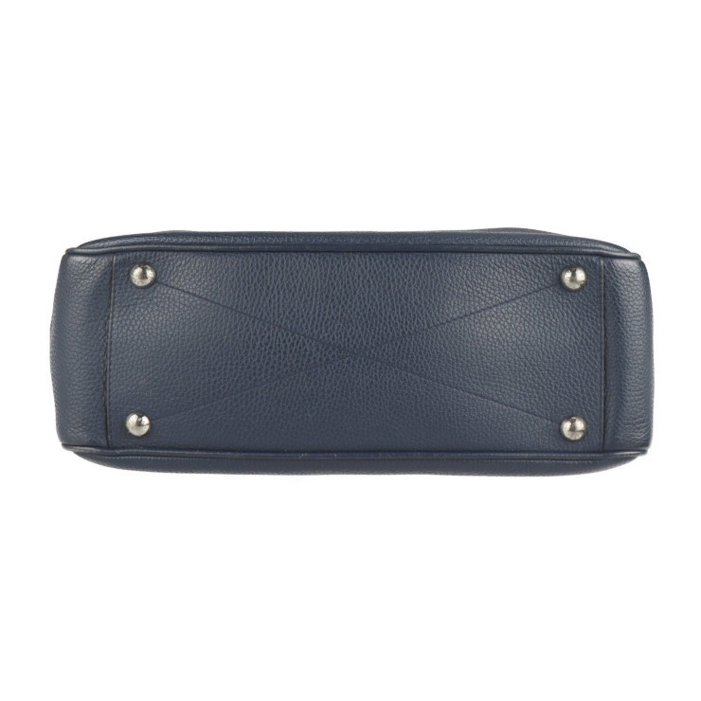 Louis Vuitton Navy Leather Messenger Bag Shoulder Bag