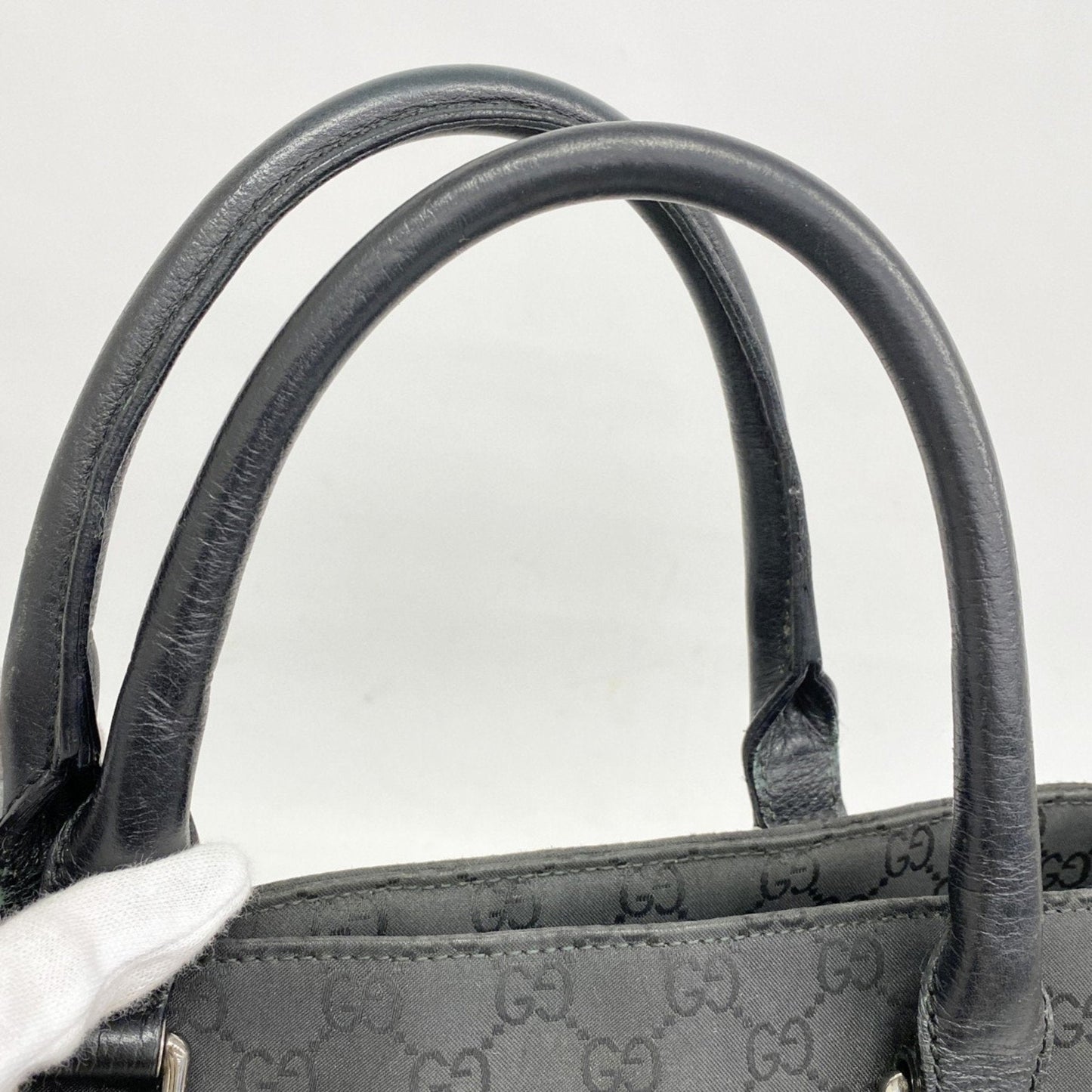 Gucci Black Nylon Tote Bag