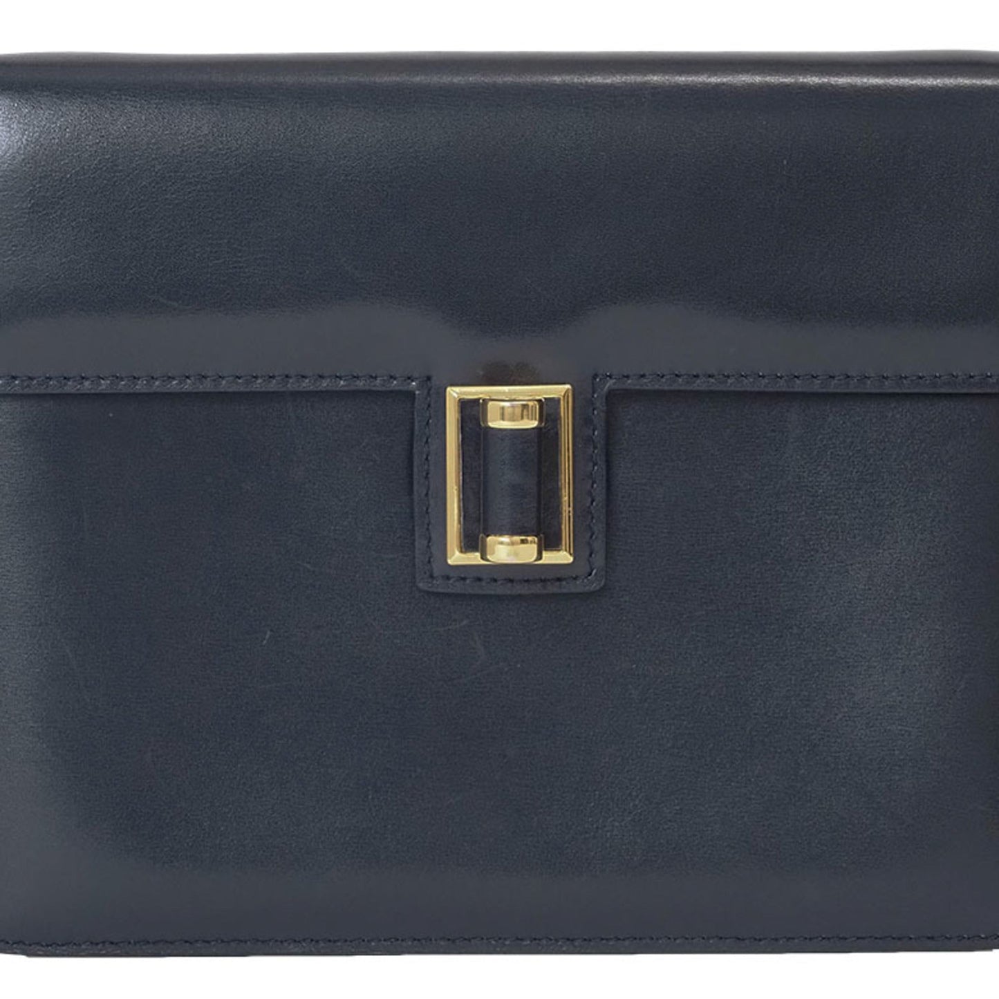 Gucci Navy Leather Shoulder Bag