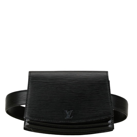Louis Vuitton Black Noir Leather Shoulder Bag ()
