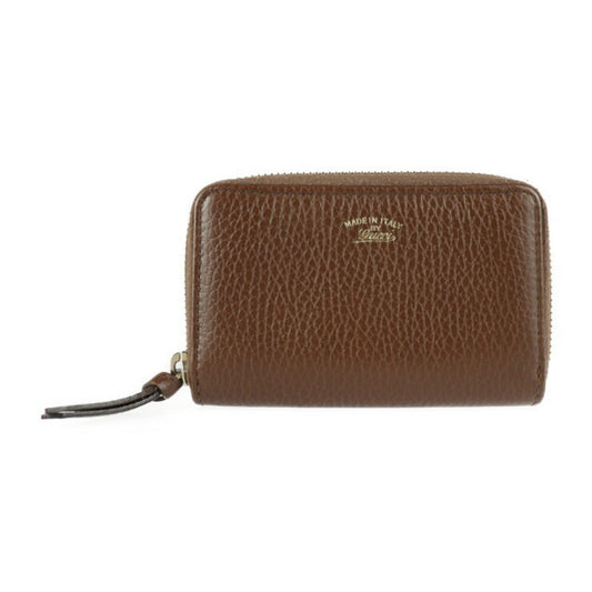 Gucci Gucci Swing Brown Leather Coin Purse/Coin Case ()