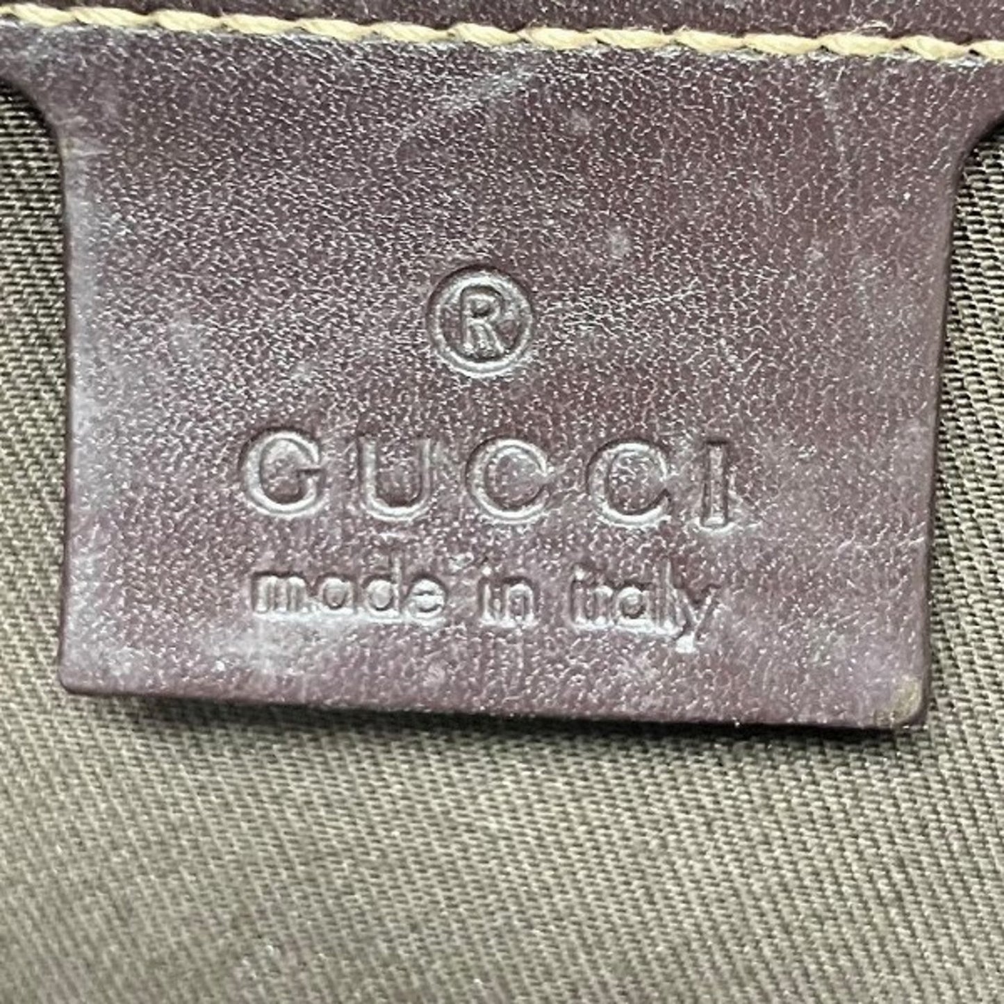 Gucci Brown Pvc Leather Shoulder Bag