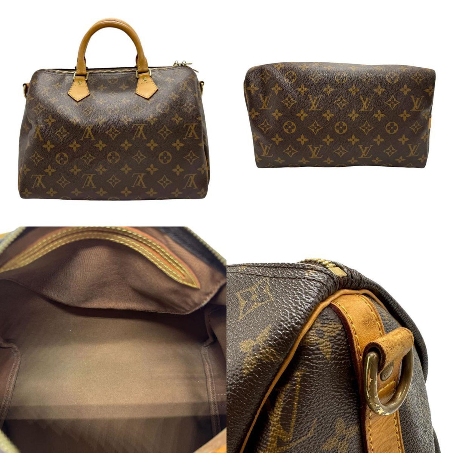 Louis Vuitton Brown Monogram Handbag Shoulder Bag