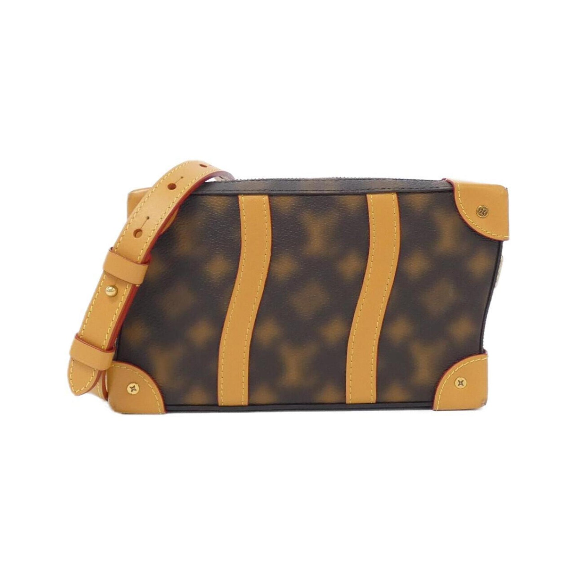 Louis Vuitton Marron Coated Canvas Shoulder Bag ()