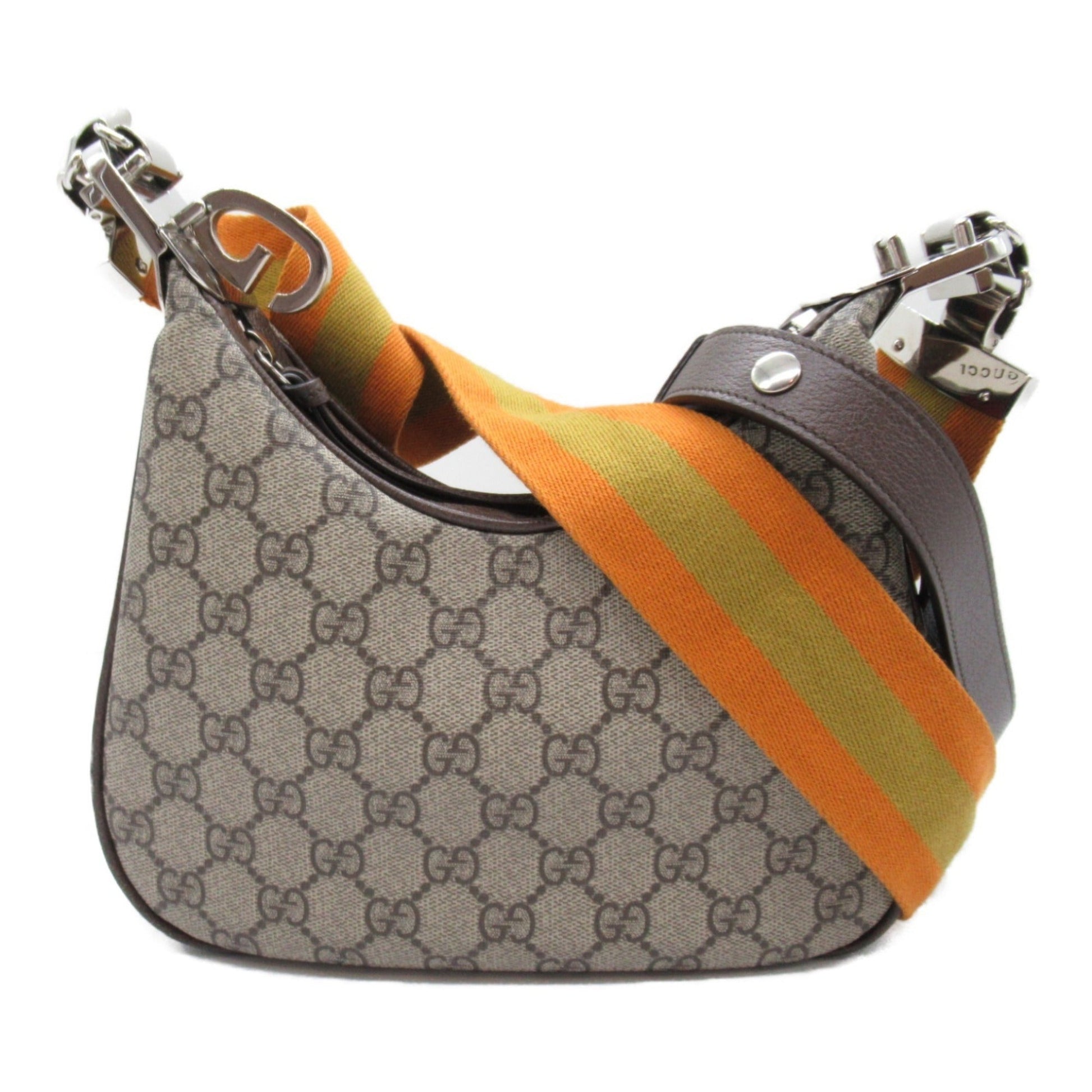 Gucci Beige Brown Gg Canvas Shoulder Bag ()