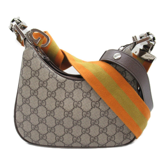 Gucci Beige Brown Gg Canvas Shoulder Bag ()
