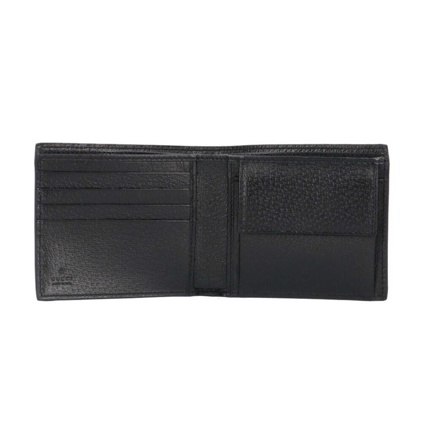 Gucci Black Leather Nylon Wallet (Bi-Fold)