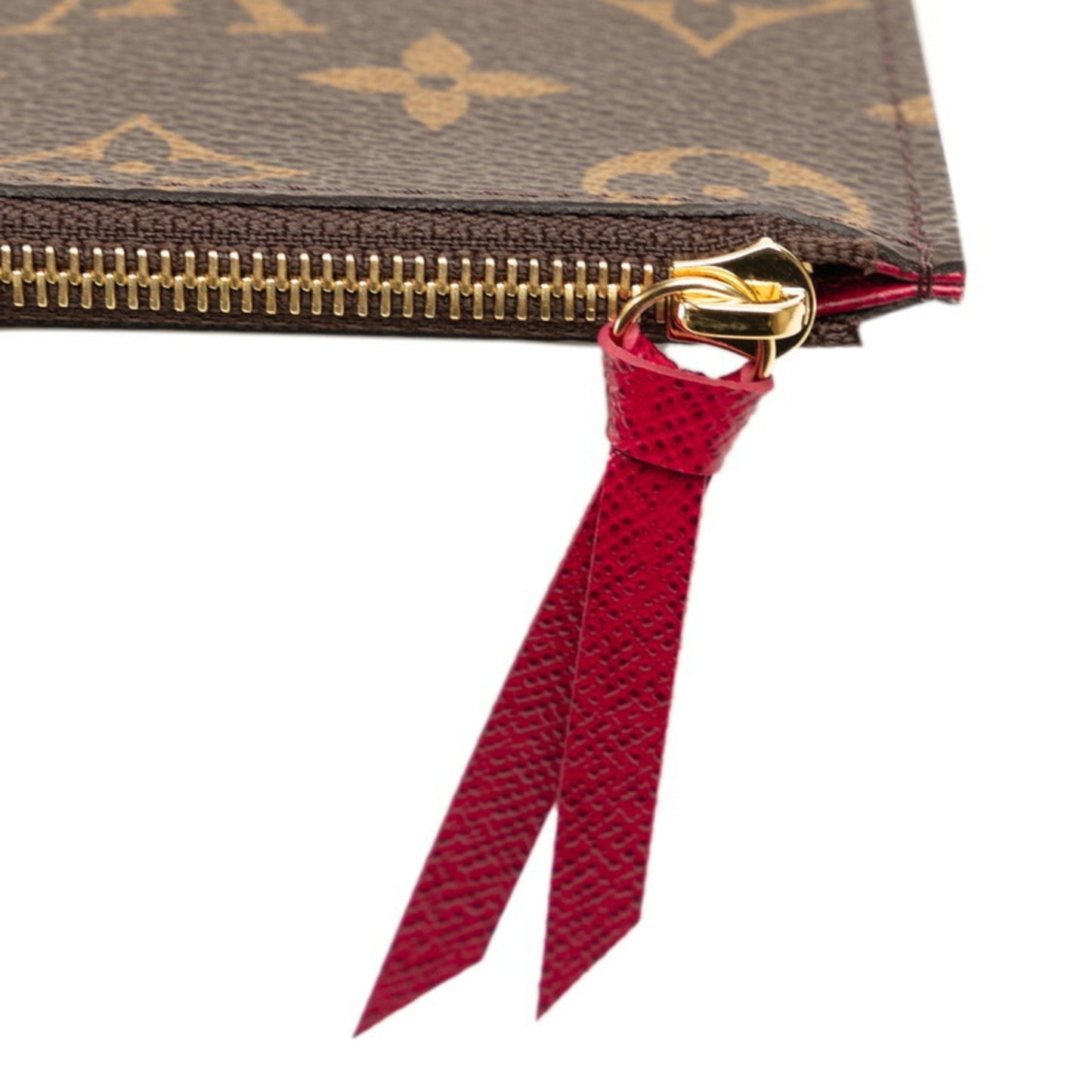 Louis Vuitton Brown Fuchsia Pvc Leather Pouch Shoulder Bag