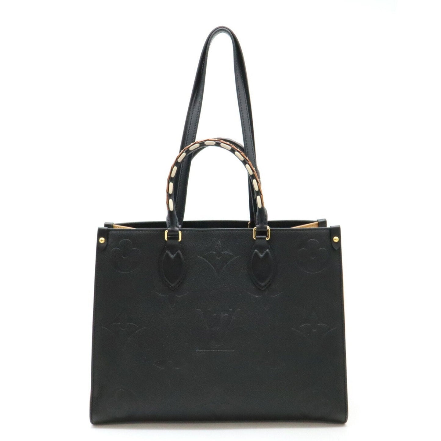 Louis Vuitton Black Noir Monogram Empreinte Handbag Shoulder Bag Tote Bag ()