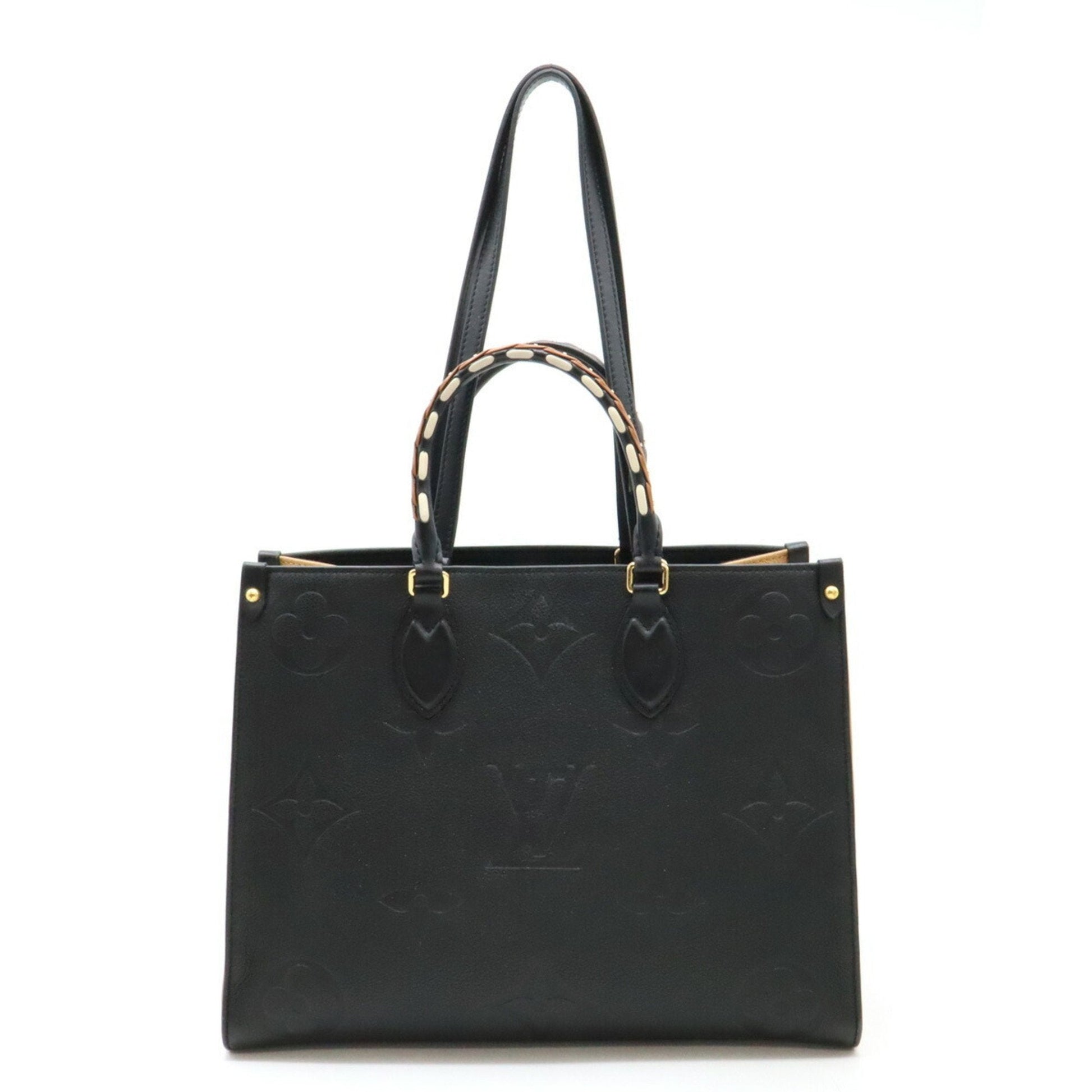 Louis Vuitton Black Noir Monogram Empreinte Handbag Shoulder Bag Tote Bag ()