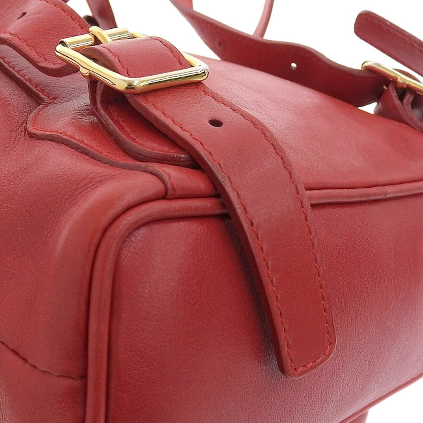 Gucci Red Color Leather Backpack