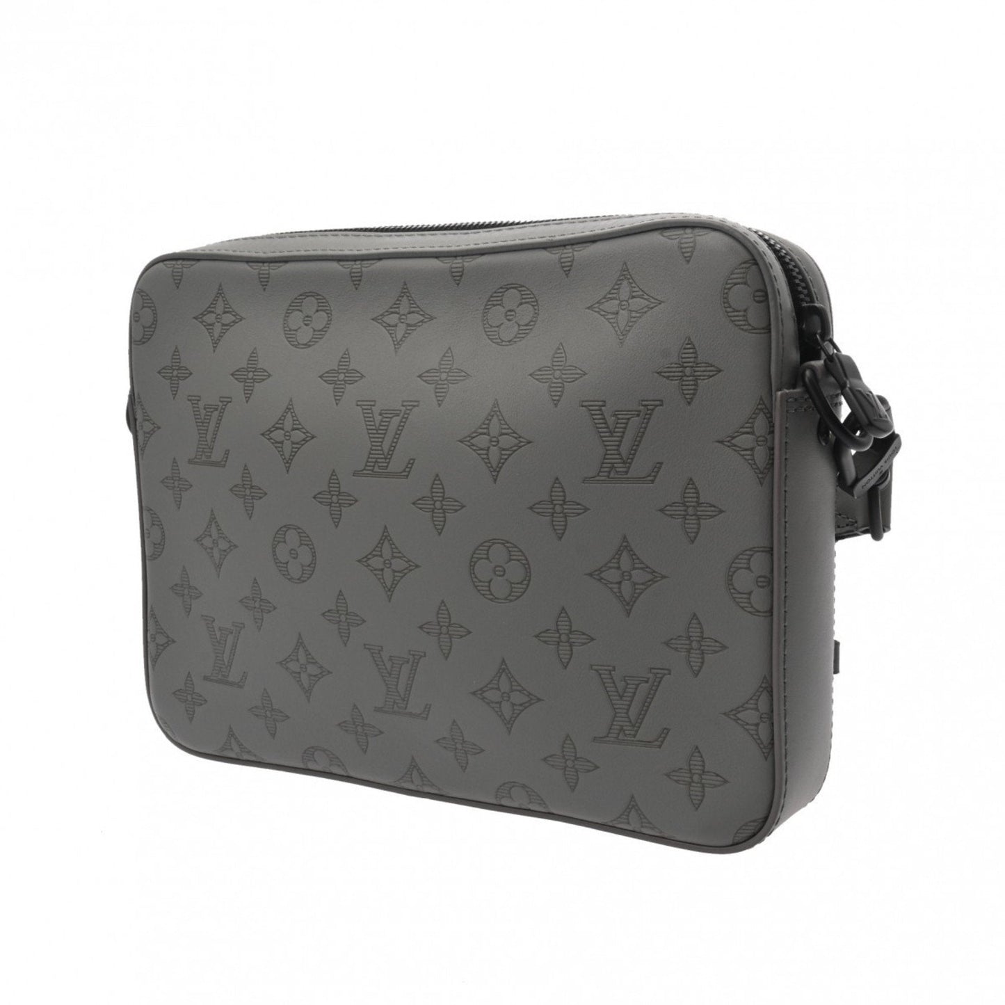 Louis Vuitton Gray Leather Shoulder Bag