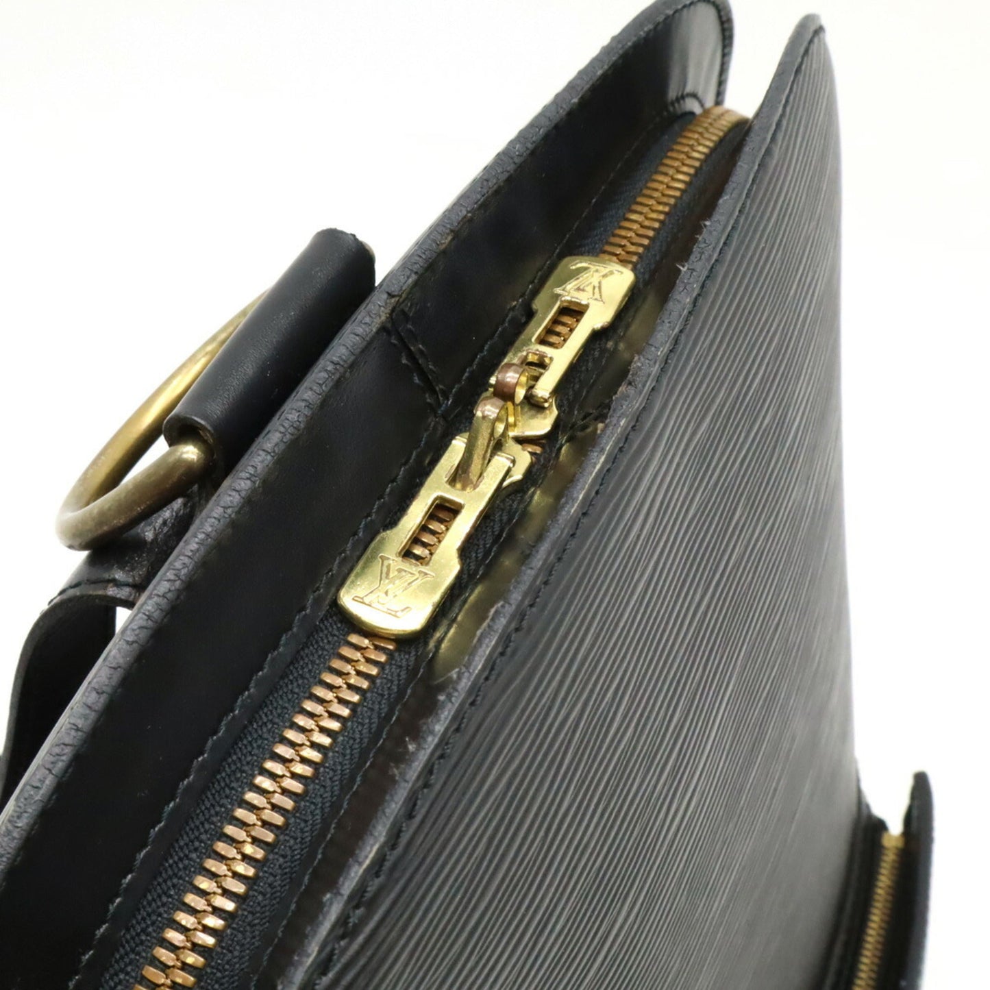 Louis Vuitton Black Noir Epi Leather Backpack Shoulder Bag