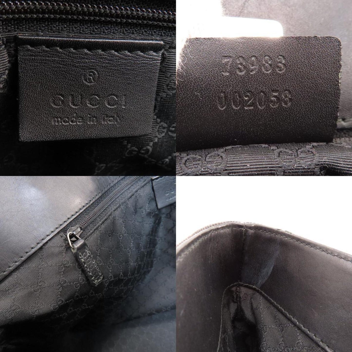 Gucci Black Denim Handbag