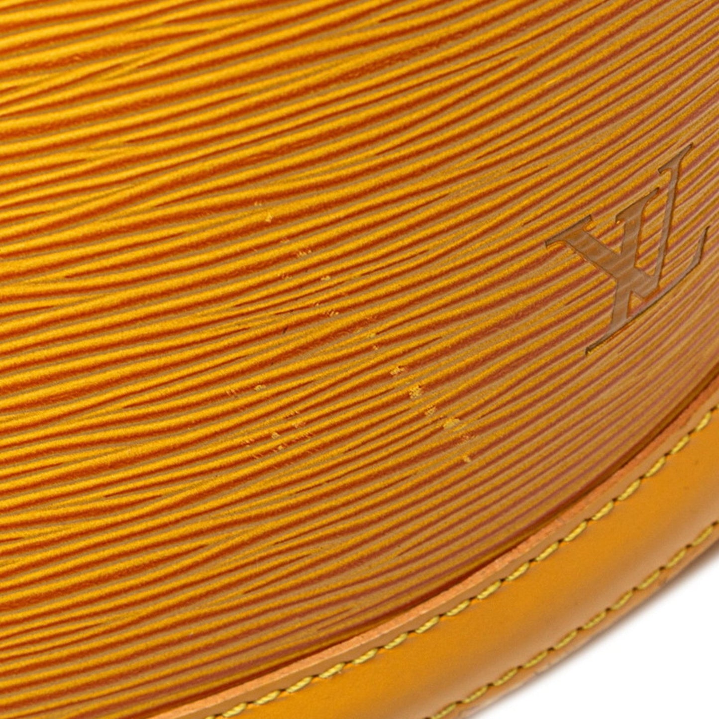 Louis Vuitton Yellow Leather Shoulder Bag Tote Bag