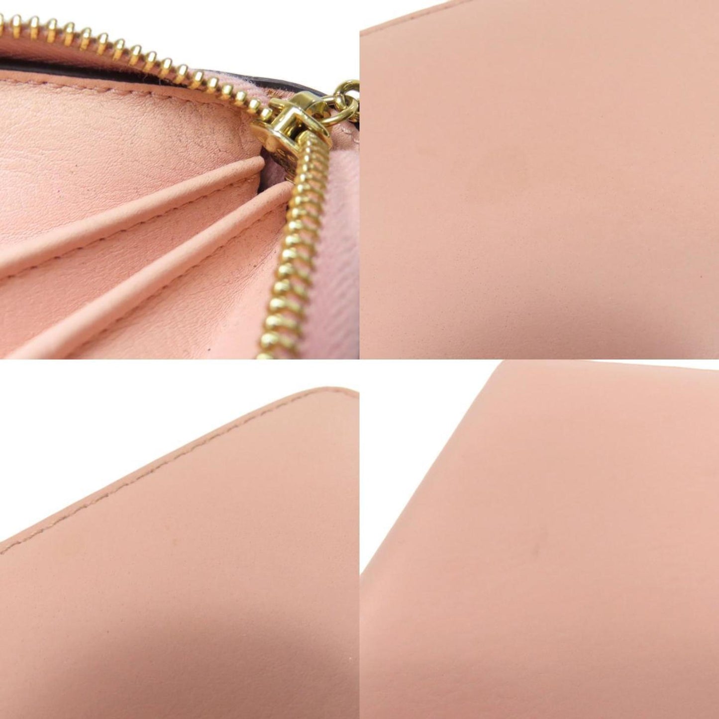 Gucci Pink Leather Long Wallet (Bi-Fold)