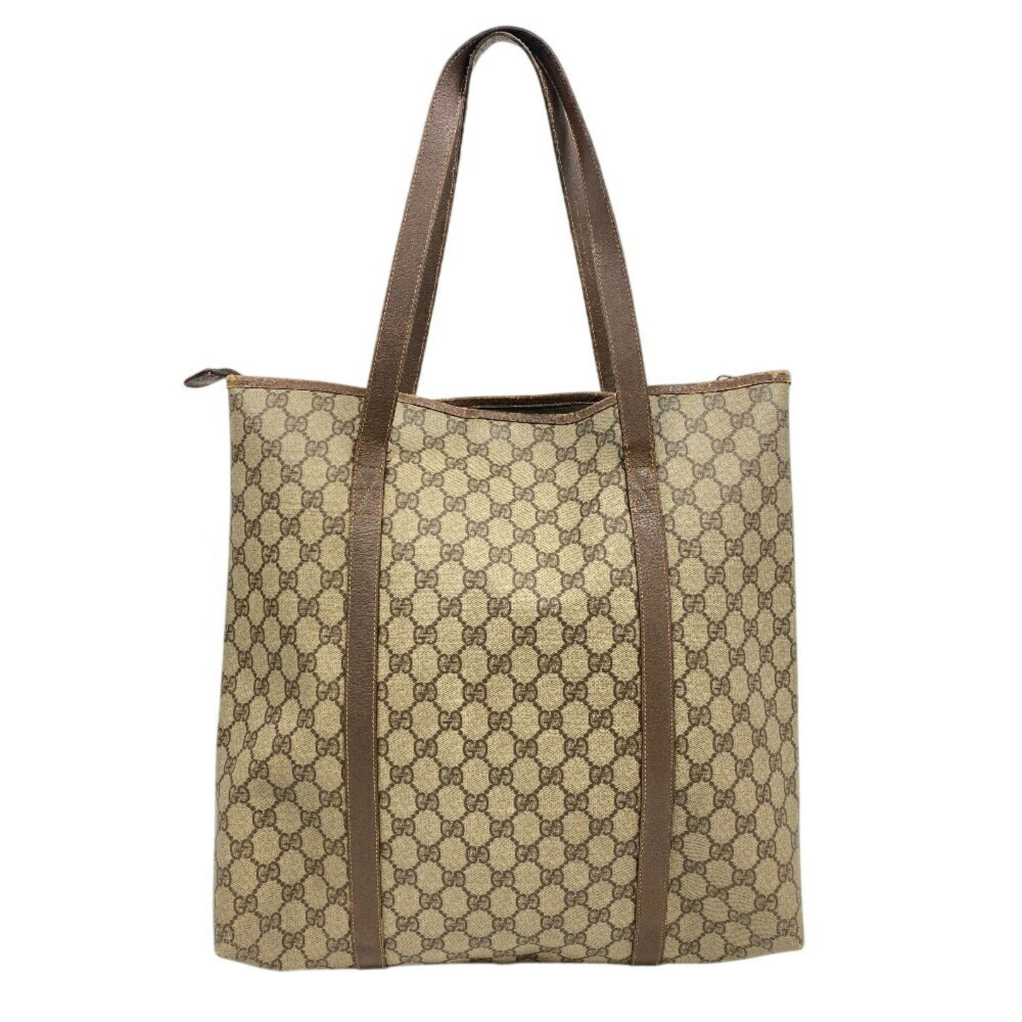 Gucci Brown Gg Supreme Tote Bag