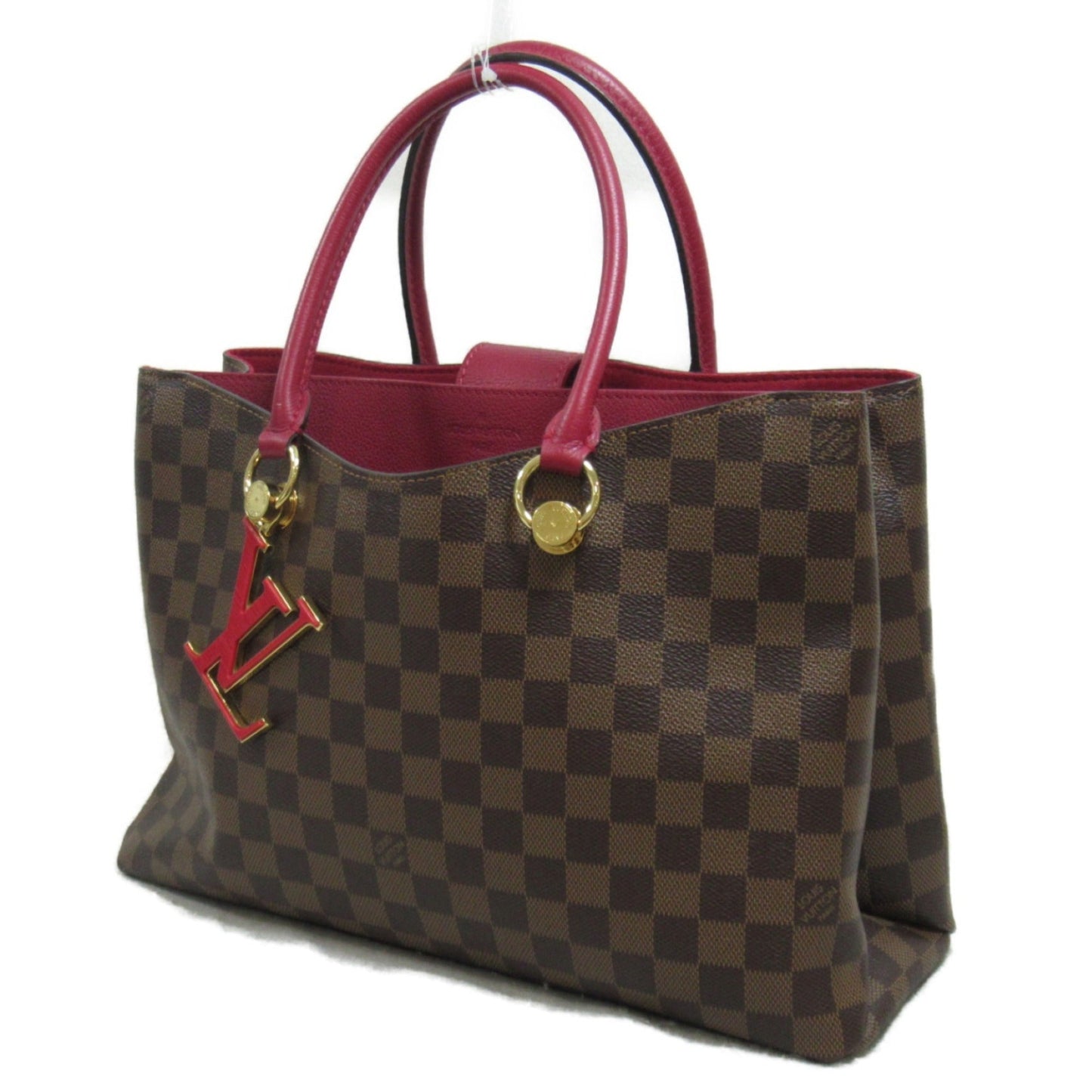 Louis Vuitton Damier Brown Damier Canvas Coated Canvas Leather Shoulder Bag