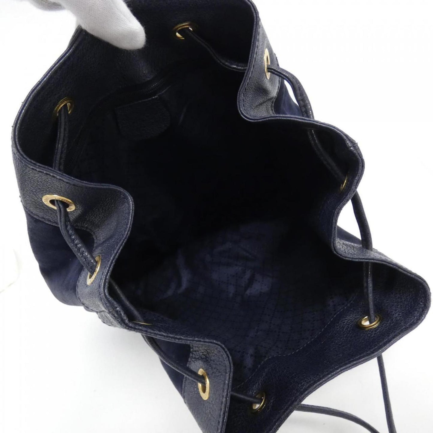 Gucci Blue Suede Leather Backpack