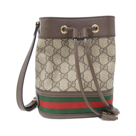 Gucci Ophidia Beige Brown Gg Supreme Leather Shoulder Bag