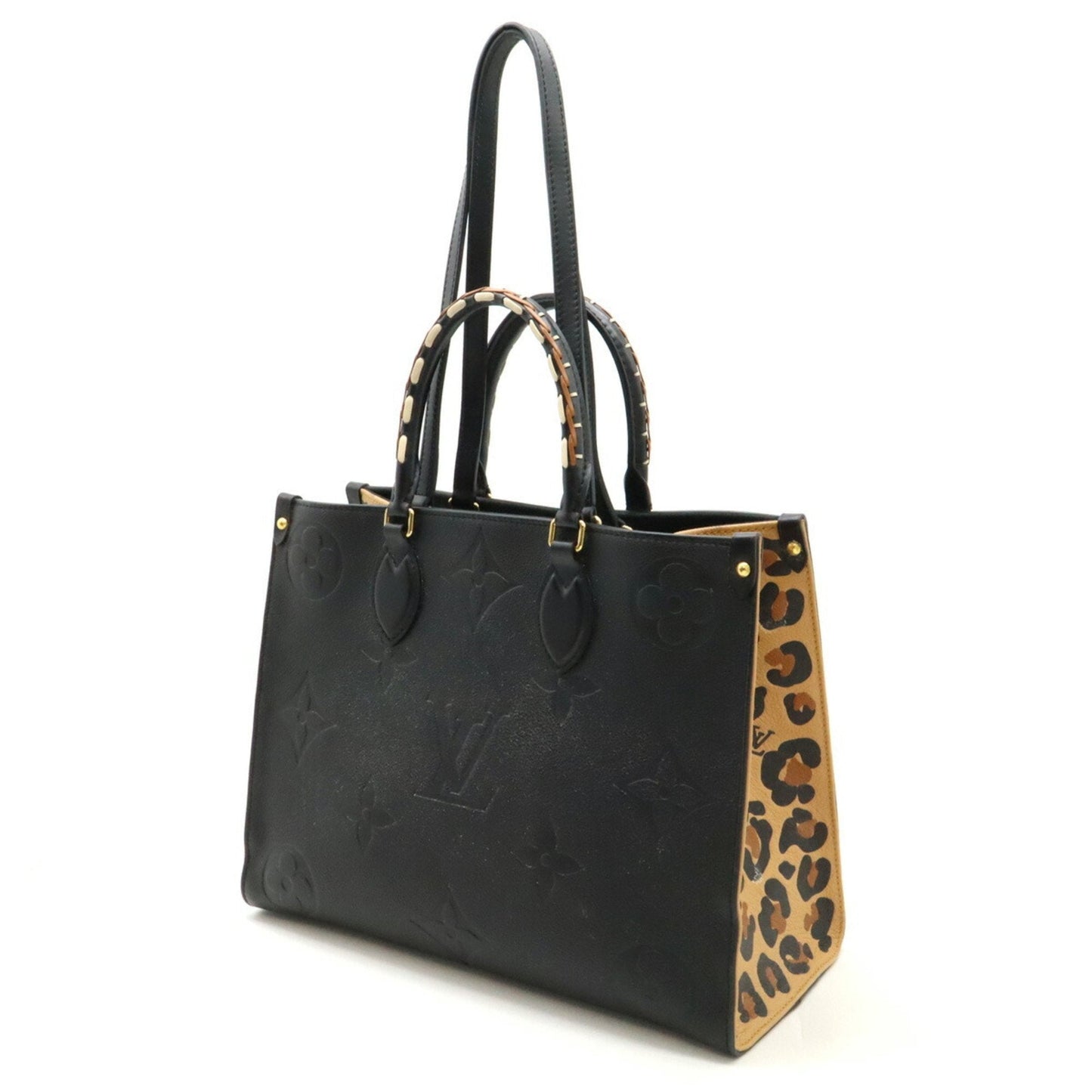 Louis Vuitton Black Noir Monogram Empreinte Handbag Shoulder Bag Tote Bag