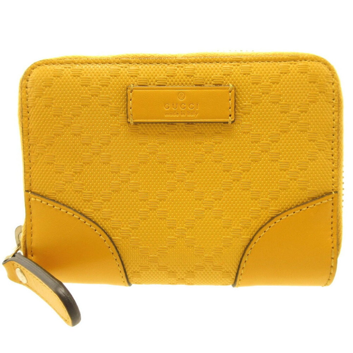 Gucci Yellow Leather Coin Purse/Coin Case ()