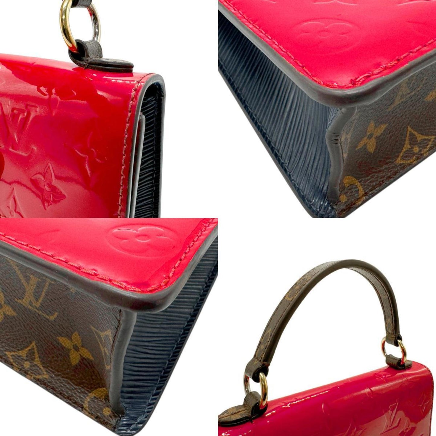 Louis Vuitton Sacrlet Monogram Vernis Handbag Shoulder Bag