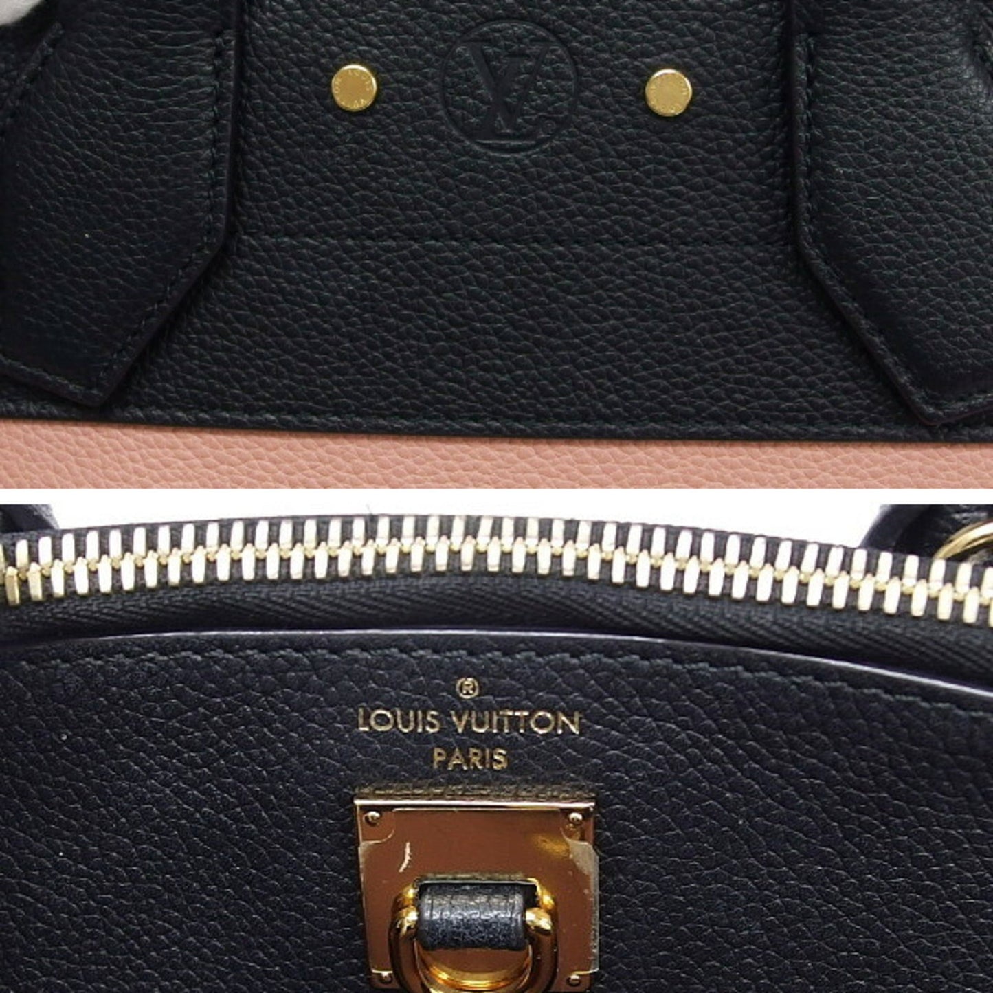 Louis Vuitton Magnolia Noir Leather Handbag Shoulder Bag