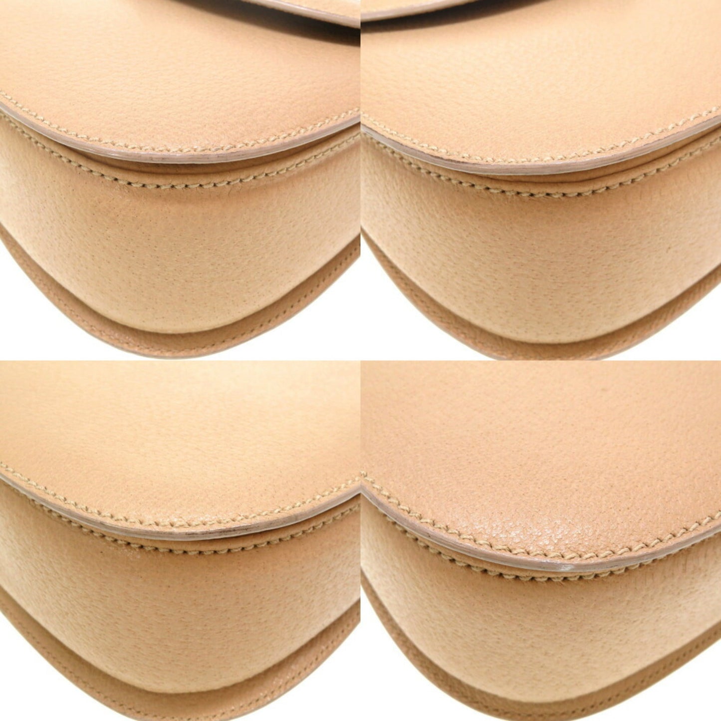Gucci Beige Bamboo Leather Handbag