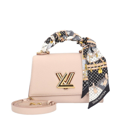 Louis Vuitton Beige Grayish Leather Shoulder Bag ()