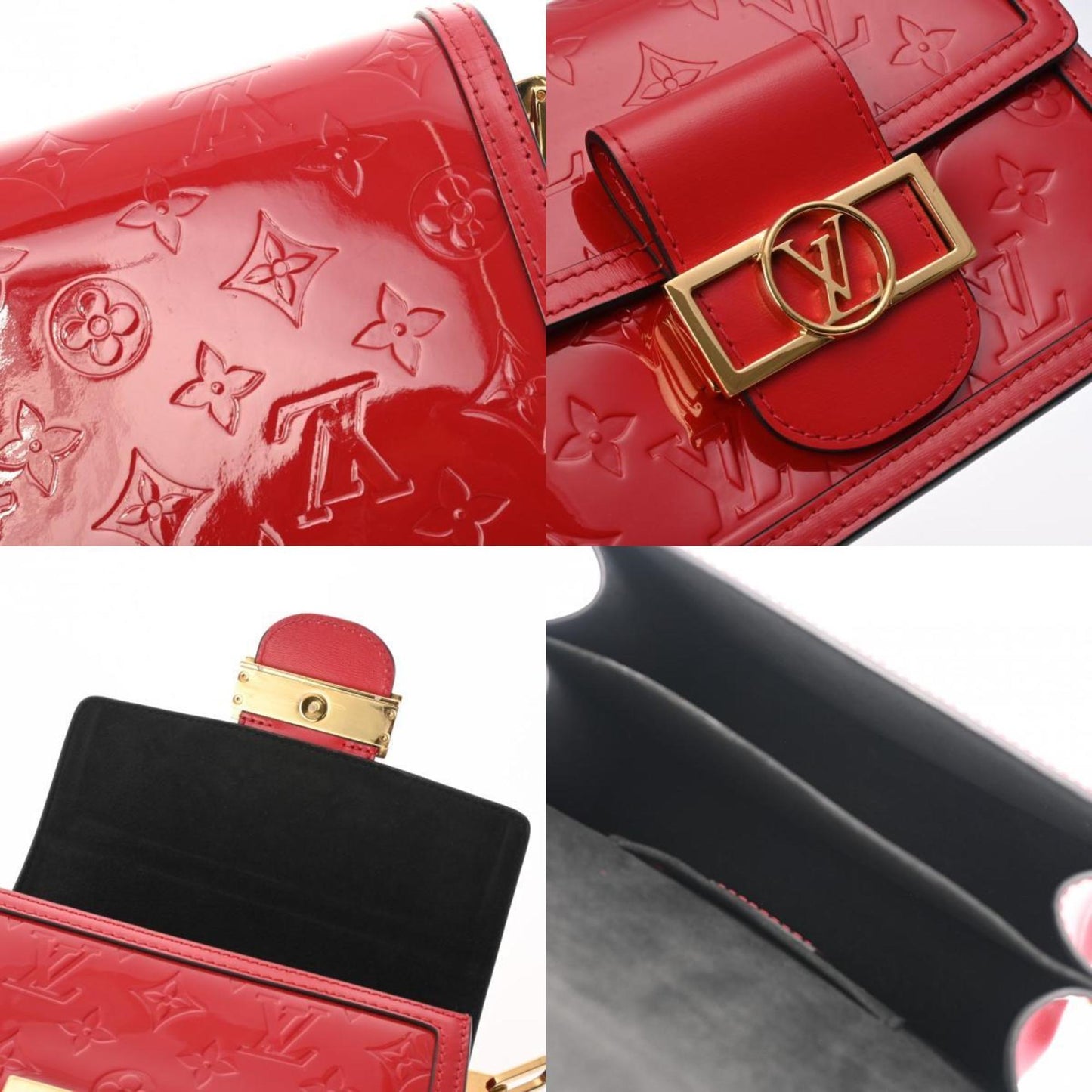 Louis Vuitton Monogram Vernis Red Color Vernis Shoulder Bag