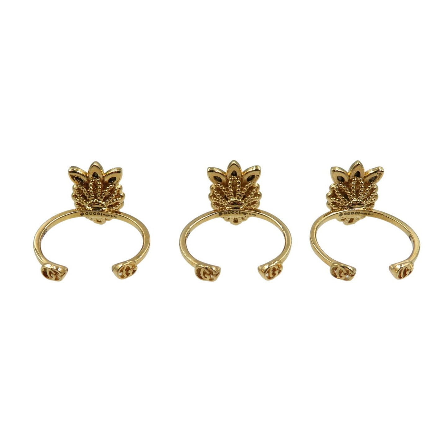 Gucci Blue Gold Red Color Gold Plating Band Ring